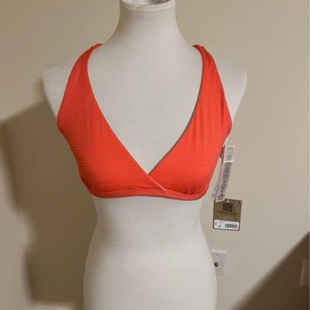 Patagonia coral bikini top M new with tags